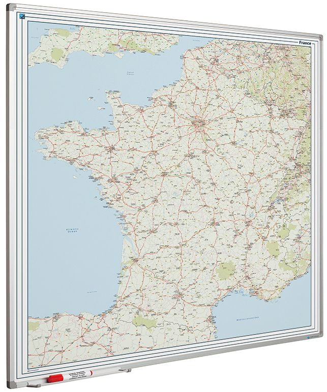 Landkaart bord Softline profiel 8mm