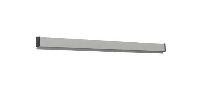 Paperrail aluminium grijs -  200 cm